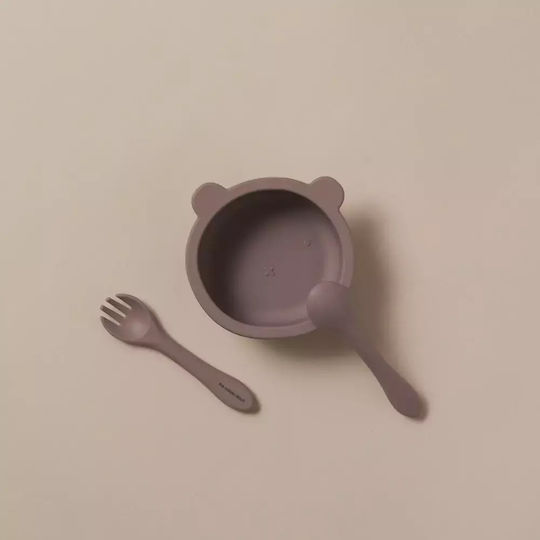 The Cotton Cloud Baby Food Bowl made of Silicone Blue