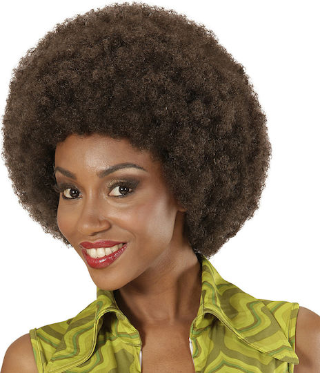 Περουκα Afro Καστανη