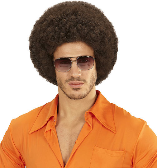 Περουκα Afro Καστανη