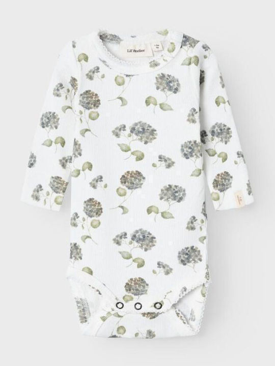 Lil' Atelier Baby Bodysuit Long-Sleeved Coconut Milk