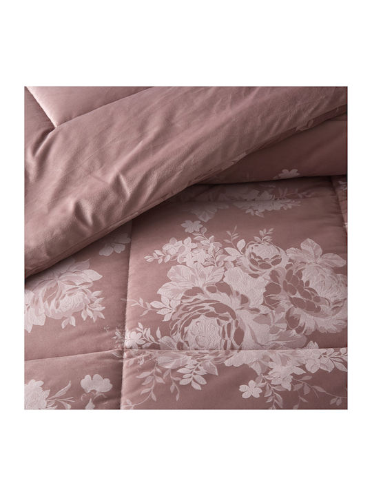 Liolios Home Bettdecke Großes Doppelbett 220x240cm Cordelia Amethyst