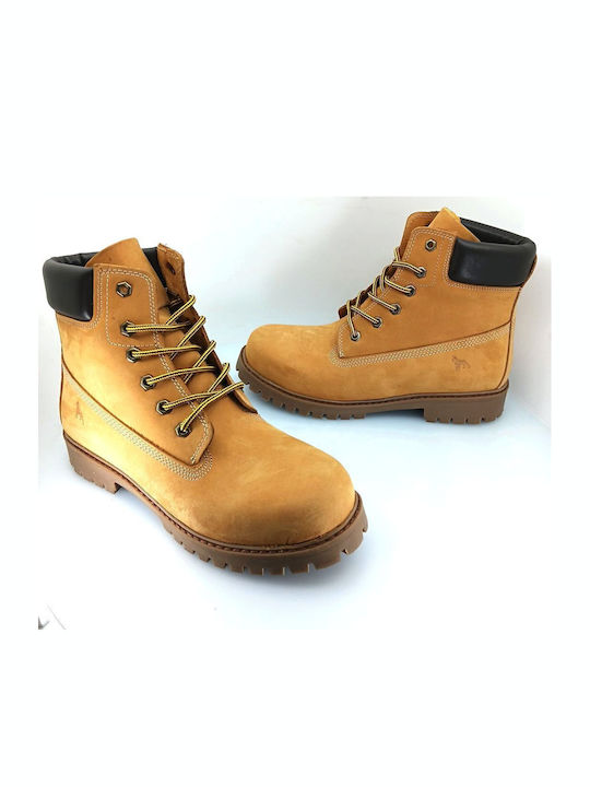 Leder Gelb Herrenstiefel