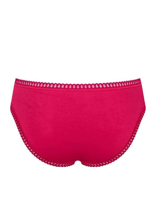 Βαμβακερά Femei Slip 3Pack cu Dantelă Colorful