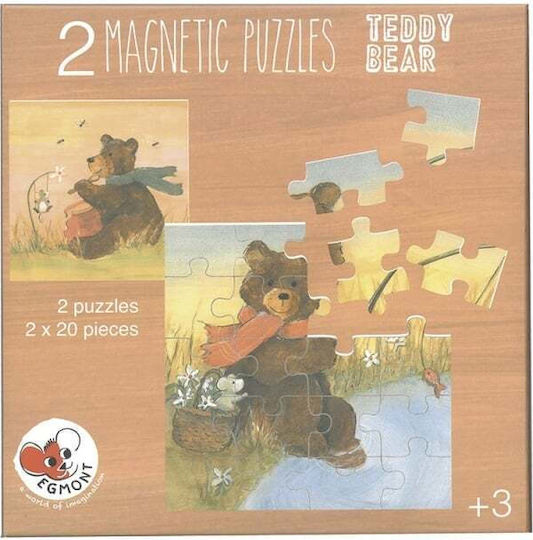 Set 2 Magnetic Puzzles Teddy Bear Egmont Toys