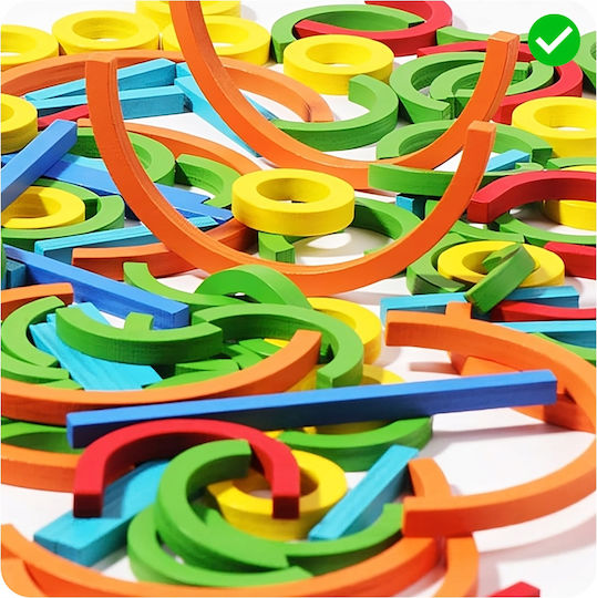 Montessori STEM Educational Game Knowledge made of Wood