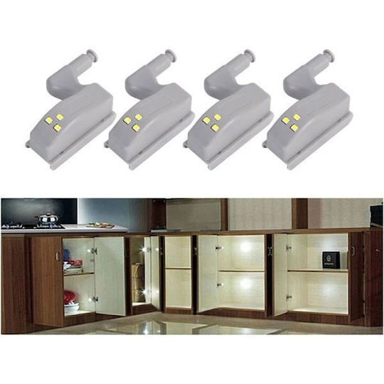 Set 10 Möbelgriffe LED-Beleuchtung 7,5 x 4 x 2 cm