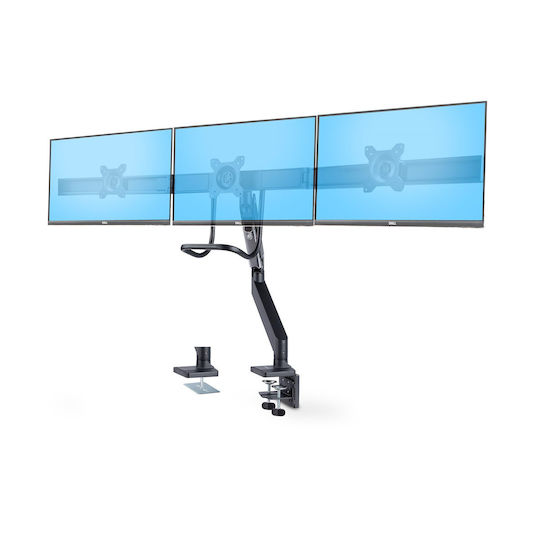 StarTech Desktop Stand for 3 Monitors up to 27" with Arm (3M1A3SG-MONITOR-ARM)