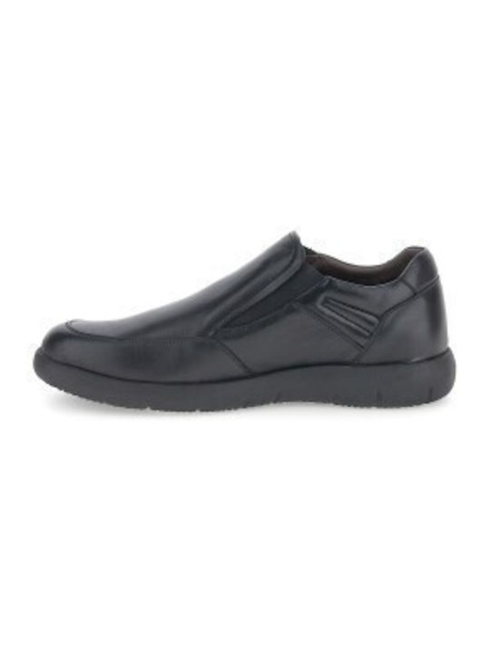 Stonefly Men's Leather Slip-Ons Black