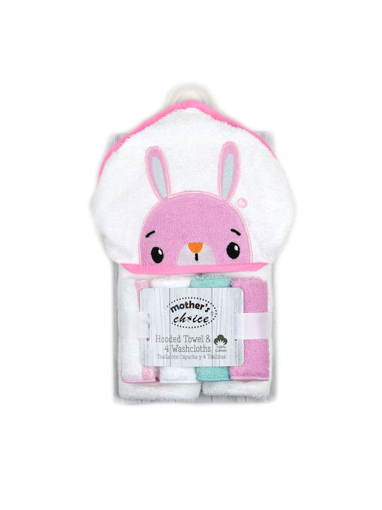 Baby Gift Set 4 Mini Towels A Cotton Hooded Towel Bunny Baby Gift Set 4 Mini Towels A Cotton Hooded Towel Bunny