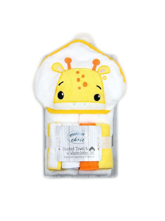 Baby Gift Set 4 Mini Towels A Hooded Towel Made Cotton Giraffe Baby Gift Set 4 Mini Towels A Hooded Towel Made Cotton Giraffe