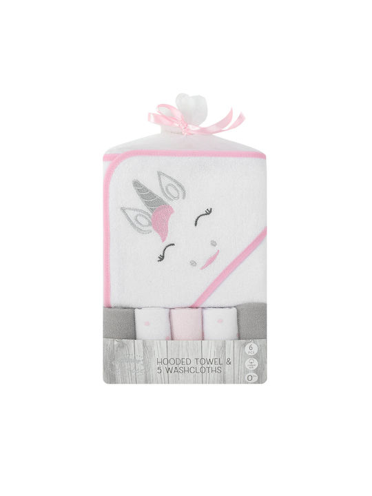 Baby Gift Set 5 Mini Towels A Hooded Towel Unicorn