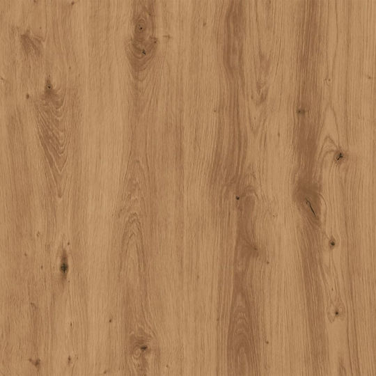 Мебели за съхранение от дърво & стъкло Кафяв дъб 120x30.5x70см