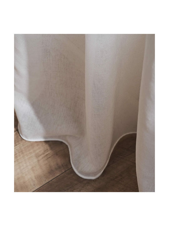 Gofis Home Κουρτίνα με Τρέσα Maisy Λευκή 200x295εκ.