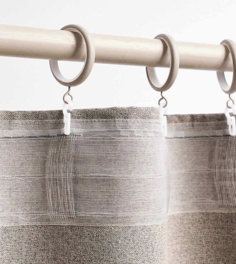 Gofis Home Curtain With Pencil Pleat Maisy Beige 140x280cm