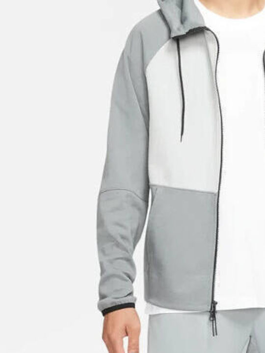 Sportswear Tech Fleece Ζακέτα με Κουκούλα Γκρι