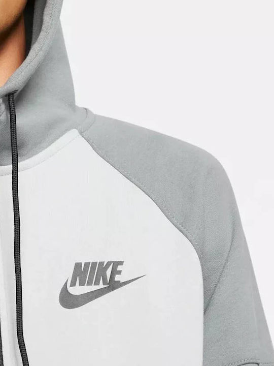 Sportswear Tech Fleece Ζακέτα με Κουκούλα Γκρι