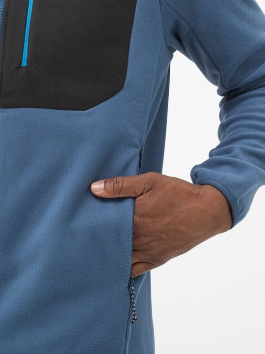 Ανδρική Ζακέτα Fleece με Κουκούλα Dark Denim