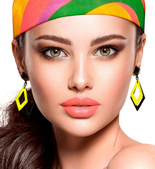 Cercei Accesorii Neon Negru Galben