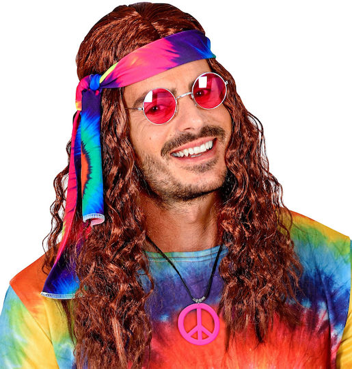 Hippie Neonpinke Halsketten-Accessoire