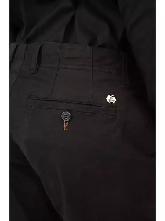 Pantaloni Chino cu Croială Normală Negru