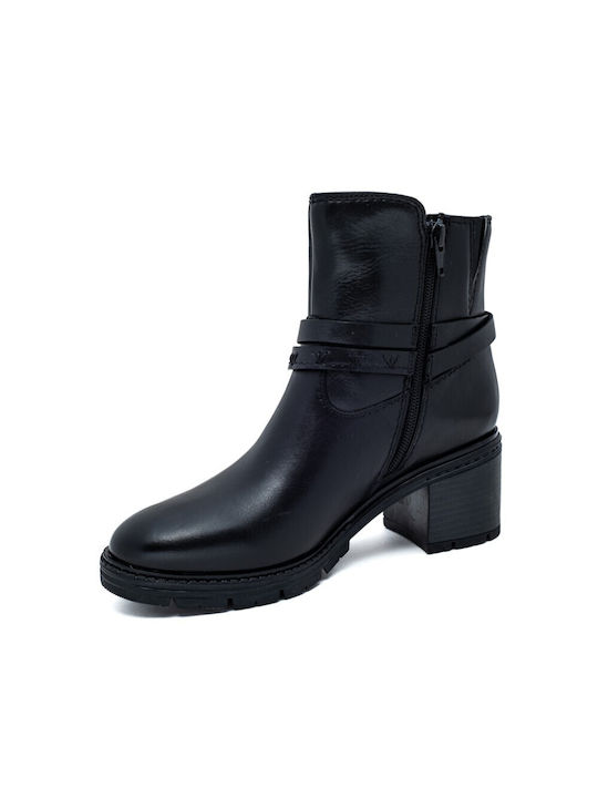 Leder Stiefeletten Damen Braun