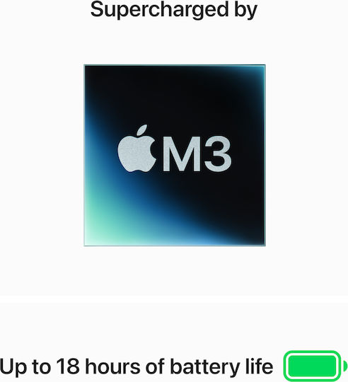 Apple MacBook Air 15" (2024) 15.3" IPS Retina Display (M3-8-Core/16GB/256GB SSD) Starlight (GR Keyboard)