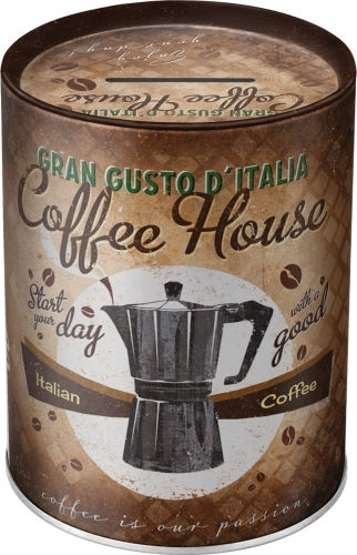 Nostalgic Μεταλλικός Κουμπαράς Coffee & Chocolate Coffee Fund