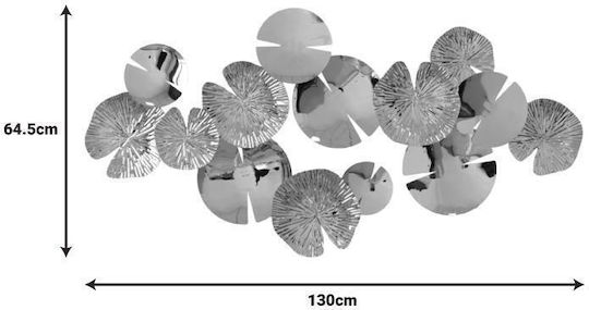Inart Διακοσμητικό Τοίχου από Μέταλλο Lily 130x8x70cm Inart Διακοσμητικό Τοίχου από Μέταλλο Lily 130x8x70cm