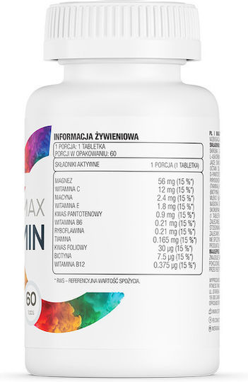 OstroVit Magnez MAX + Vitamin 60 tabs