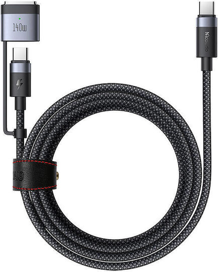 Mcdodo USB 2.0 Kabel USB-C männlich - USB-C / Magsafe 3 240W Power Delivery (PD) Schwarz 2m CA-0140