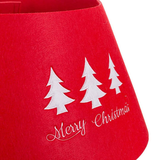 BigBuy Christmas Tree Skirt Cork ''Tree'' Red M57xP28xH57cm.