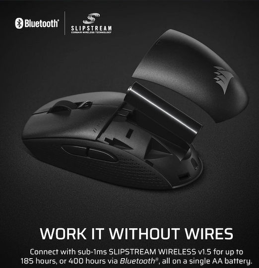 Corsair M55 Wireless Ασύρματο Gaming Ποντίκι 24000 DPI Μαύρο