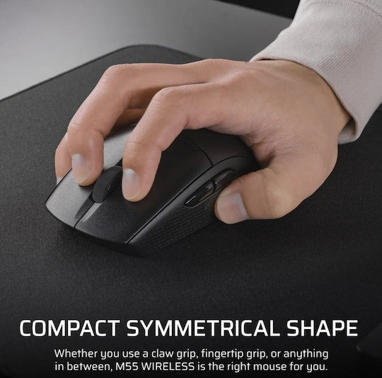 Corsair M55 Wireless Ασύρματο Gaming Ποντίκι 24000 DPI Μαύρο