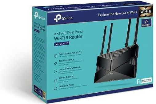 TP-LINK Archer AX1800 v1 Безжичен Рутер Wi‑Fi 6 - Wi‑Fi 6 с 4 Порта Gigabit Ethernet