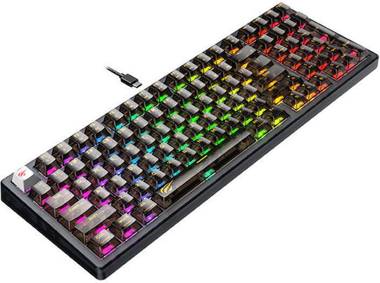 Havit KB875L Gaming Mechanical Keyboard with Custom switches and RGB lighting (English US)