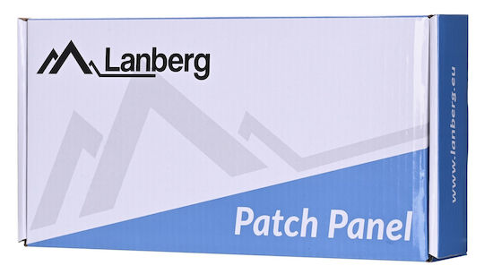 Lanberg Patch Panel Shielded για Rack 1U 10" 12 Θυρών cat6 Γκρι