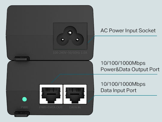 Tp-link Tl-poe160s V3.0 Gigabit Poe+ Injector