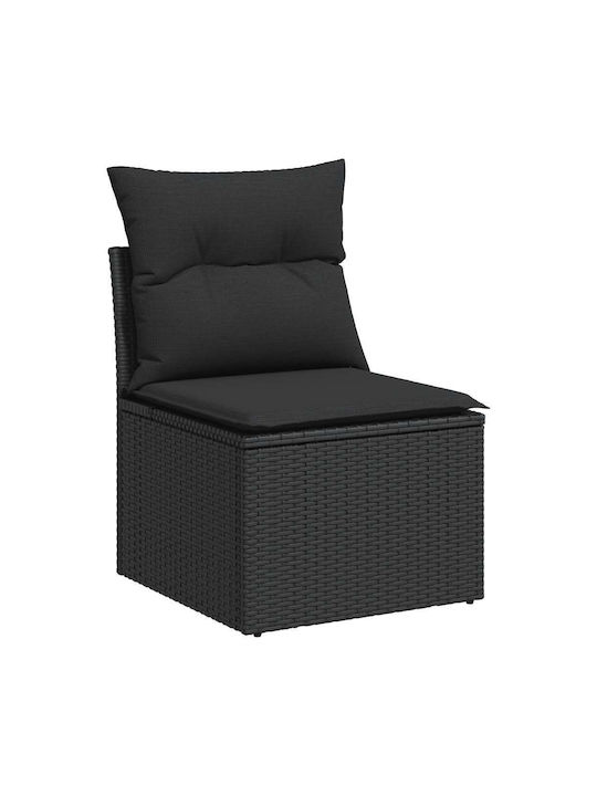 Canapea Cu Patru Locuri De Exterior Din Rattan Cu Perne 55x55x69cm
