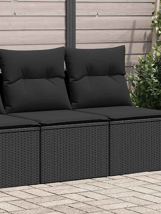 Canapea Cu Patru Locuri De Exterior Din Rattan Cu Perne 55x55x69cm