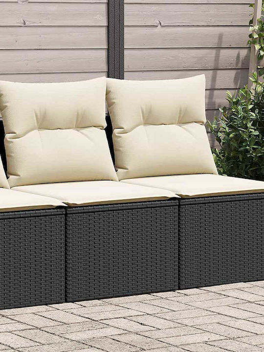 Canapea Cu Patru Locuri De Exterior Din Rattan Cu Perne 55x55x69cm