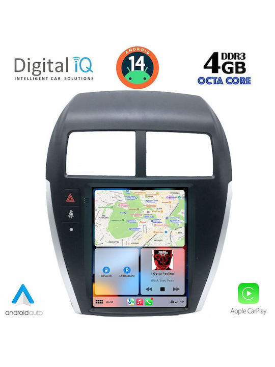 Digital IQ Car Audio System for Mitsubishi Asx 2009 (Bluetooth/USB/WiFi/GPS/Apple-Carplay/Android-Auto) with Touch Screen 9.7"