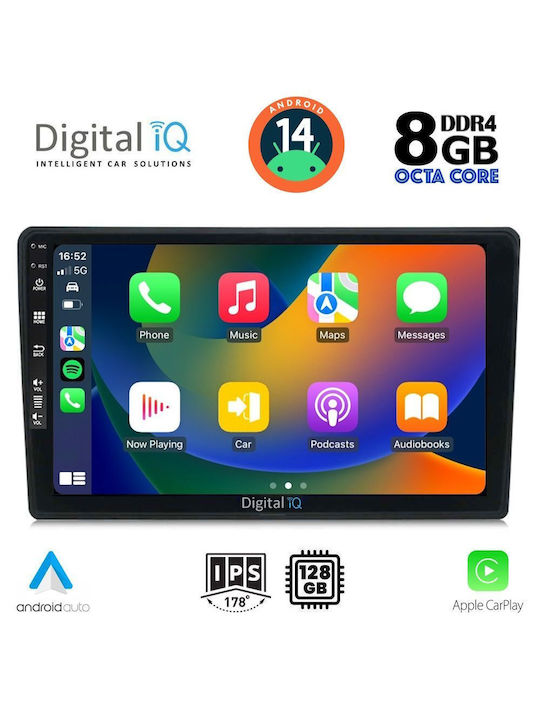 Digital IQ Ηχοσύστημα Αυτοκινήτου για Toyota Auris 2013-2015 (Bluetooth/USB/WiFi/GPS/Apple-Carplay/Android-Auto) με Οθόνη Αφής 10"