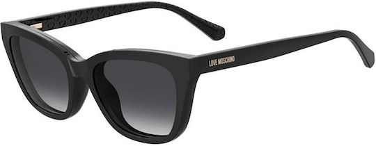 Moschino Women's Acetate Butterfly Prescription Eyeglass Frame with Black Clip-On MOL071/CS 807/9O