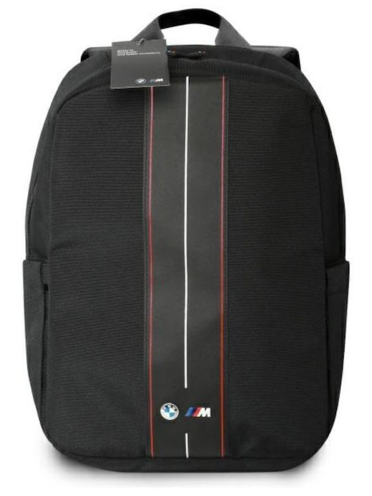 Bmw Nylon Red Stripe 16" Laptop Backpack Black