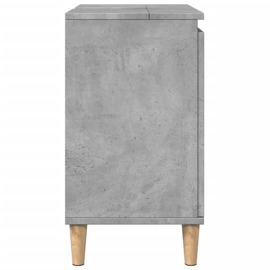 vidaXL Waschtisch ohne Waschbecken L58xB33xH60cm Gray