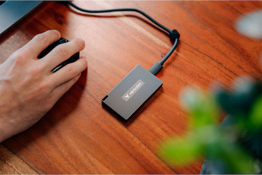 Verbatim Metal Mini USB-C / USB 3.2 External SSD 1.0TB M.2 Black