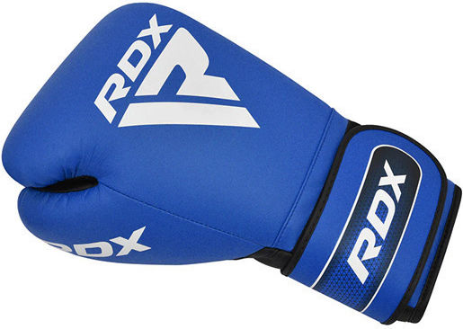 RDX Γάντια Πυγμαχίας Δερμάτινα για Αγώνα Μπλε