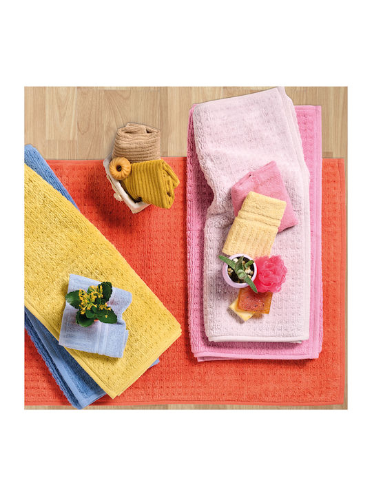 Das Home Non-Slip Bath Mat Cotton 0765 5204850240301 Coral 50x80cm