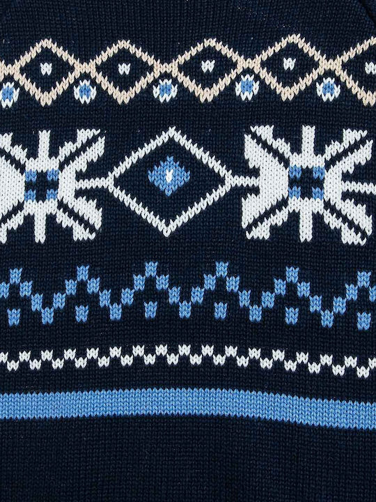 Kinderpullover Langarm Marineblau