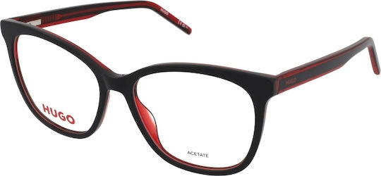 Boss Femei Plastic Rame Ochelari Ochi de pisică Negru HG 1251 OIT